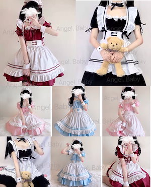 Qoo10] 2+1枚新作日系メイド服コスプレ大王ロリ