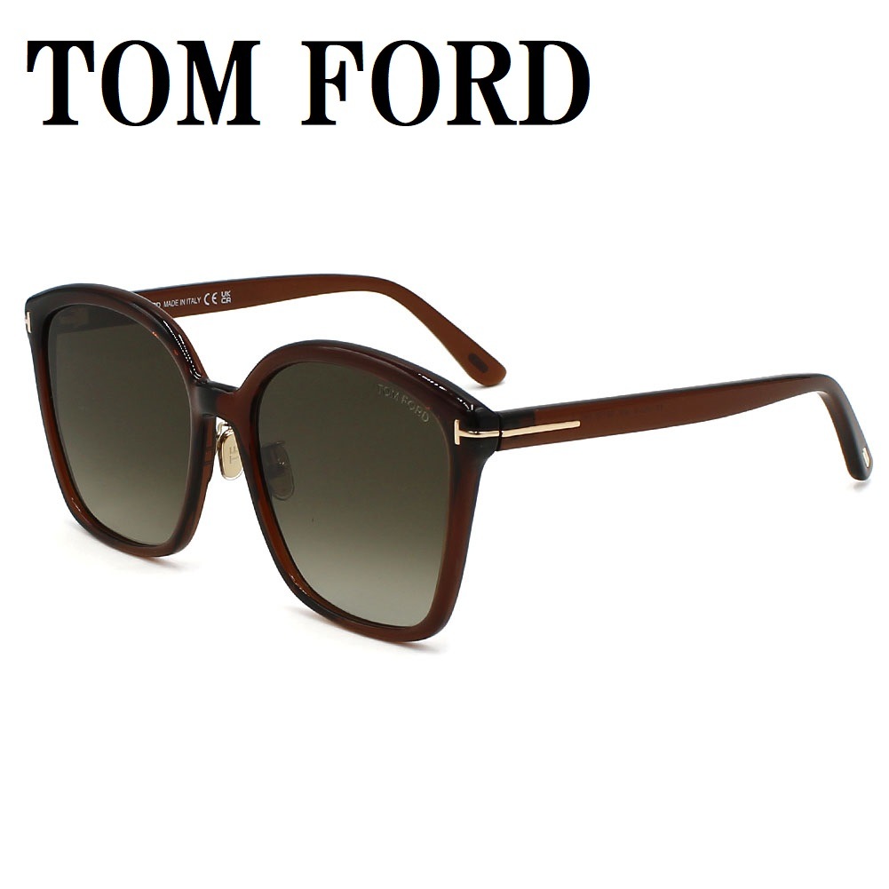 サングラス FT1054K 48K 59 アジアンフィット メガネ 眼鏡 UVカット 紫外線カット メンズ レディース ブラウングラデーション ブラウン系 クリア