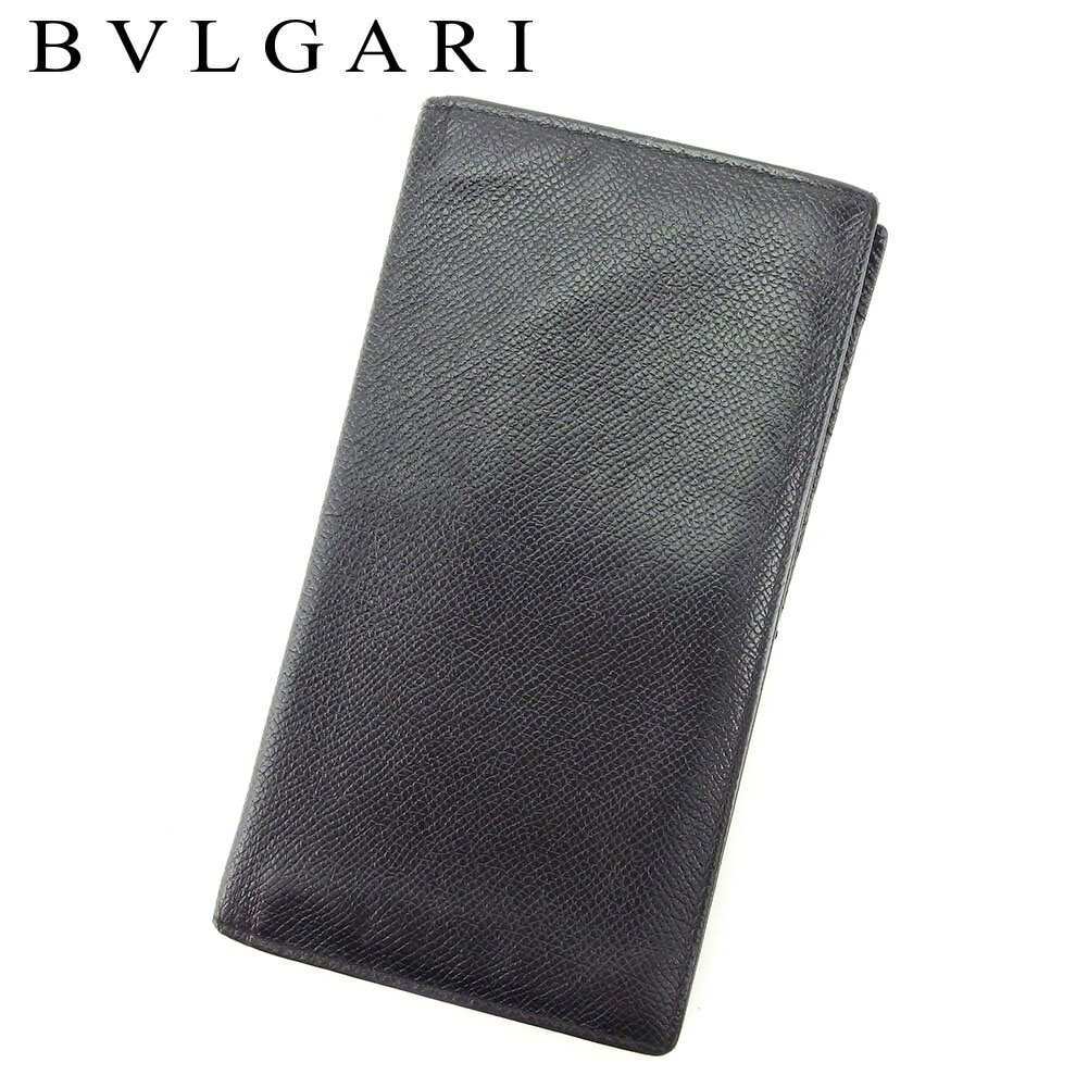 長札入れ 長財布 ブラック 中古 T8333