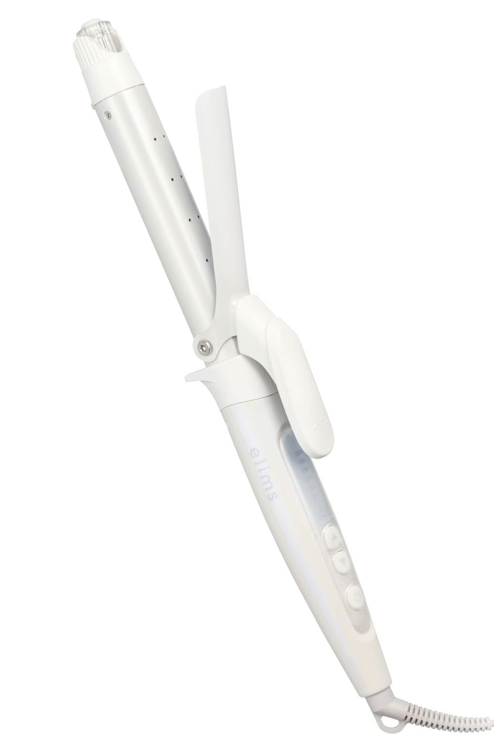 テスコム ヘアアイロン カールアイロン コテ 26mm マイナスイオン 【 モイストキープモード搭載 】 海外対応 温度調整/ロック/メモリー機能 自動OFF ラク抜きプラグ シェルホワイト TM45