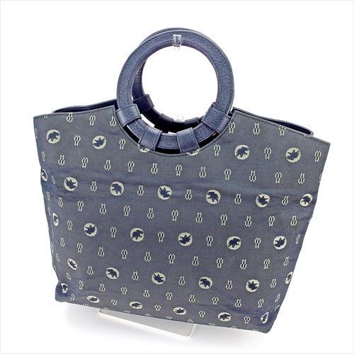 ハンドバッグ バッグ ネイビー 中古