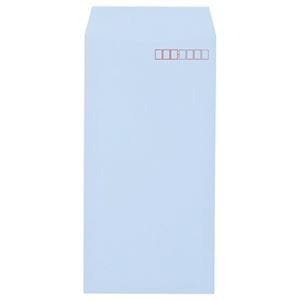 （まとめ） キングコーポレーション ソフトカラー封筒 長3 80g／m2 枠あり アクア N3S80A 1パック（100枚） 10セット
