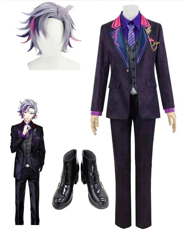 バーチャルYouTuber 不破湊 ふわみなと スーツ ウィッグ靴追加可 コスプレ衣装 風 ハロウィン クリスマス 学園祭 文化祭 仮装 ハロウィン クリスマス 衣装コスプレ