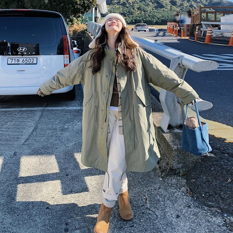 気質可変襟ワークダウンジャケット2024新しいファッショナブルな率はポップアップトレンチコートスタイルのジャケットをウエスト