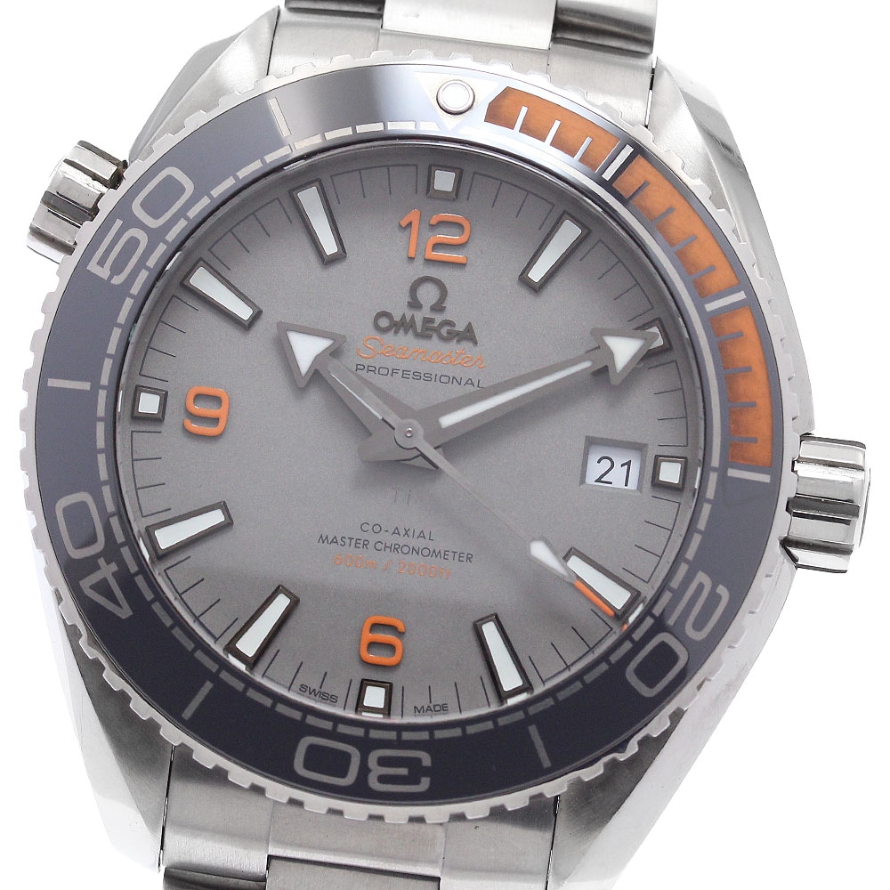 オメガ OMEGA 215.90.44.21.99.001 シーマスター プラネットオーシャン600M デイト コーアクシャル 自動巻き メンズ 保証書付き_877798【中古】