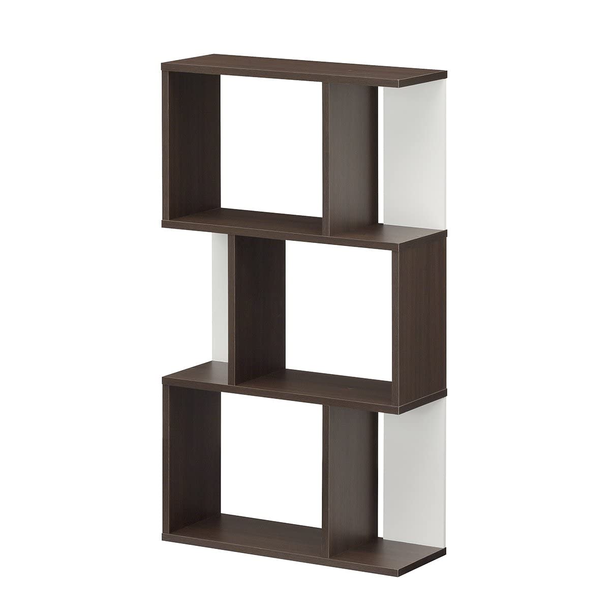 白井産業 ディスプレイラック 飾り棚 収納棚 本棚 bookshelf おしゃれ シンプル ブラウン 幅59.2 高さ107.2 奥行23.4cm KI2-1160DK キアエッセ2【Amazon.c