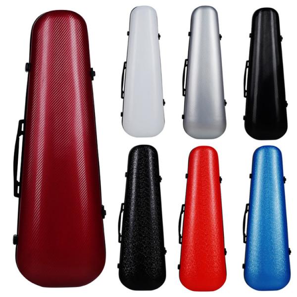 VIOLIN CASE バイオリンケースサイズ 4/4 楽器 管楽器 カーボンファイバー製 軽量 堅牢 ケース クッション付き 3WAY リュック ショルダー 手提げ