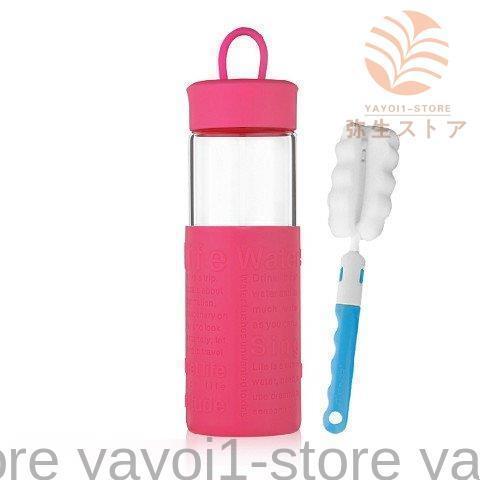ガラスボトル 水筒 透明ティーカップ ふた ブラシ付 380ml 学生 耐熱 かわいい おしゃれ 300ml 大容量 直飲み スポーツや遠足や弁当など兼 4,628円