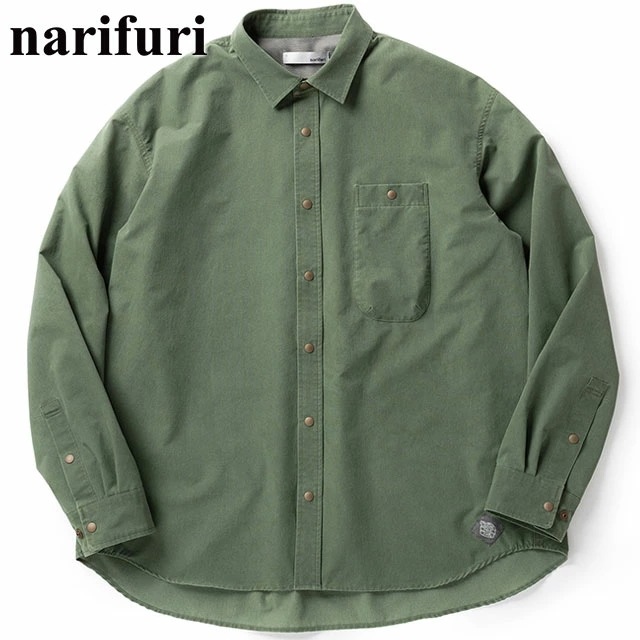 NFC ピグメントメッシュシャツ [NF4059-059] メンズ トップス 長袖 ストレッチ アウトドア カジュアル D.OLIVE 正規取扱店