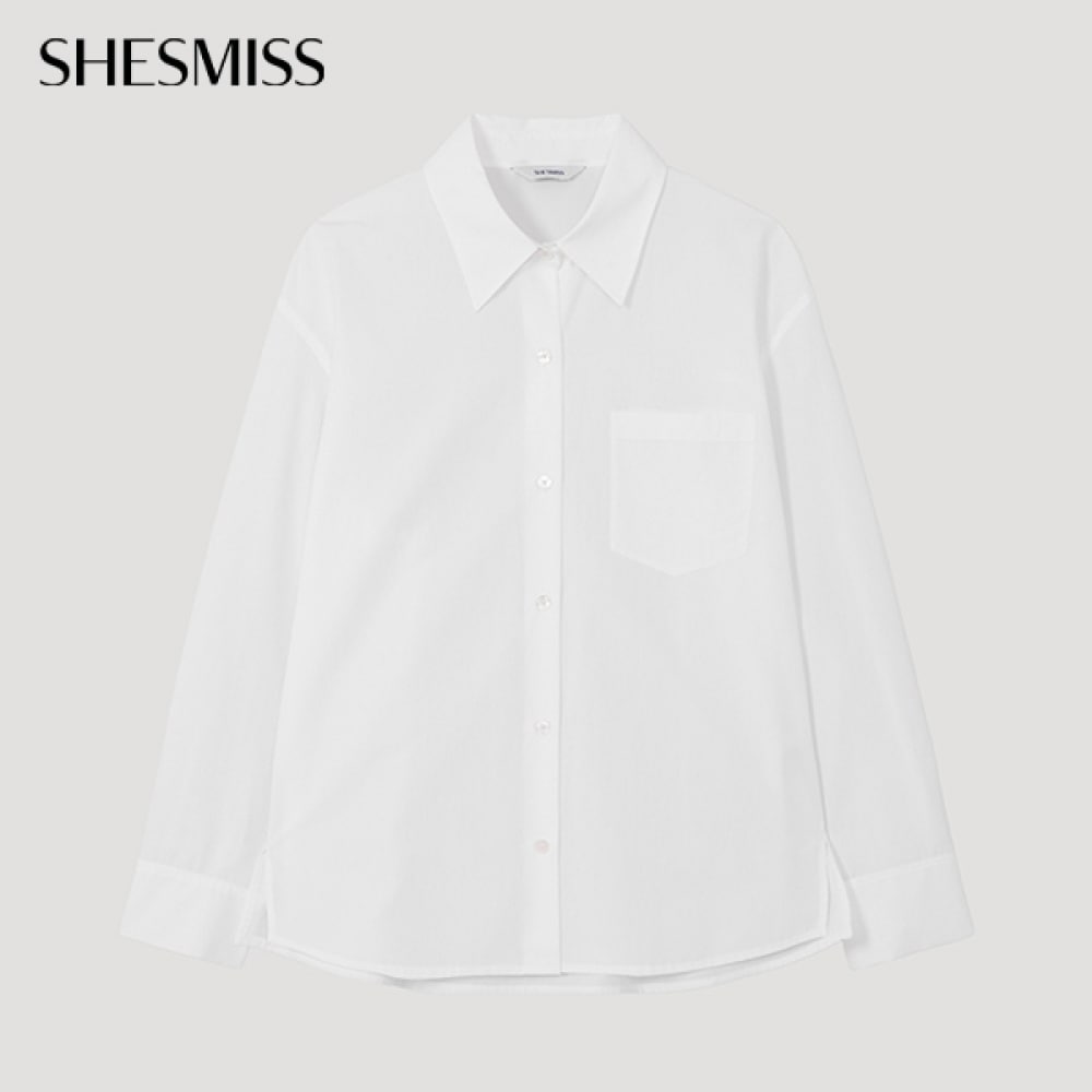 (Shes Miss) ベーシックエッセンシャルシャツ_swwstp12050_WH