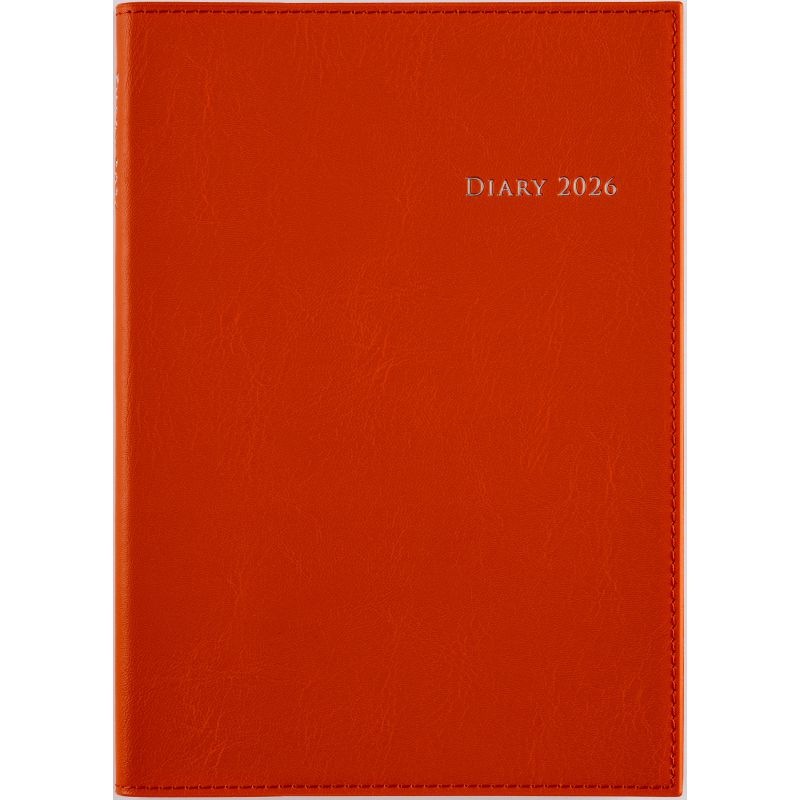 （まとめ買い）高橋書店 2026年 手帳 No.434 デスクダイアリーカジュアル4 A5判 週間レフト式＆月間ブロック式 オレンジ [x3]