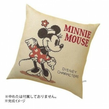 オリムパス 5882 ししゅうキット　クッション　ディズニー　ミニーマウス
