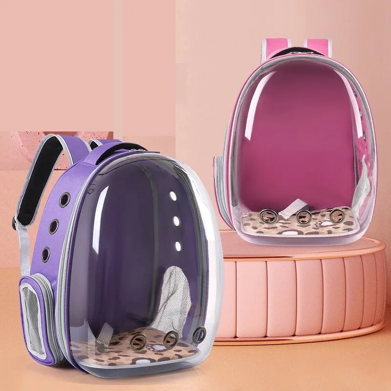 猫バッグアウトポータブルショルダーペットバックパックパノラマ透明猫のバックパック猫ケージスペースカプセル猫バッグ