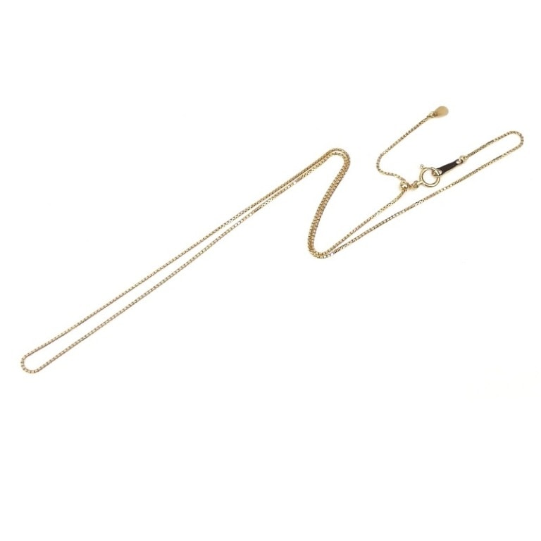 チェーンネックレス 18金 ベネチアン フリースライドタイプ /ゴールド/K18YG 3.0g 最大46cm 【中古】(70376)