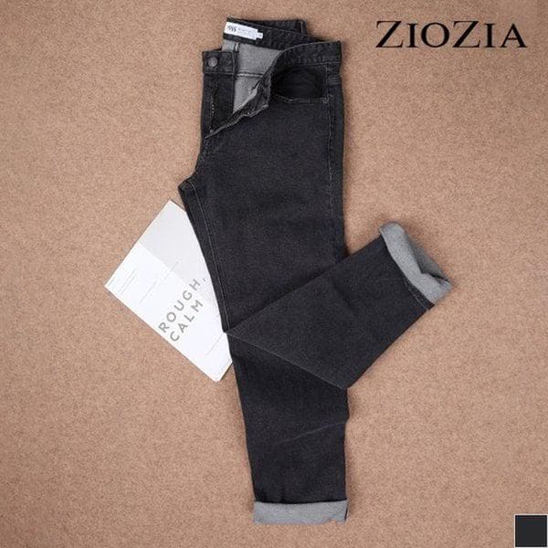 テーパード クロップド フィット グレー デニムパンツ (ABC5DP1124)