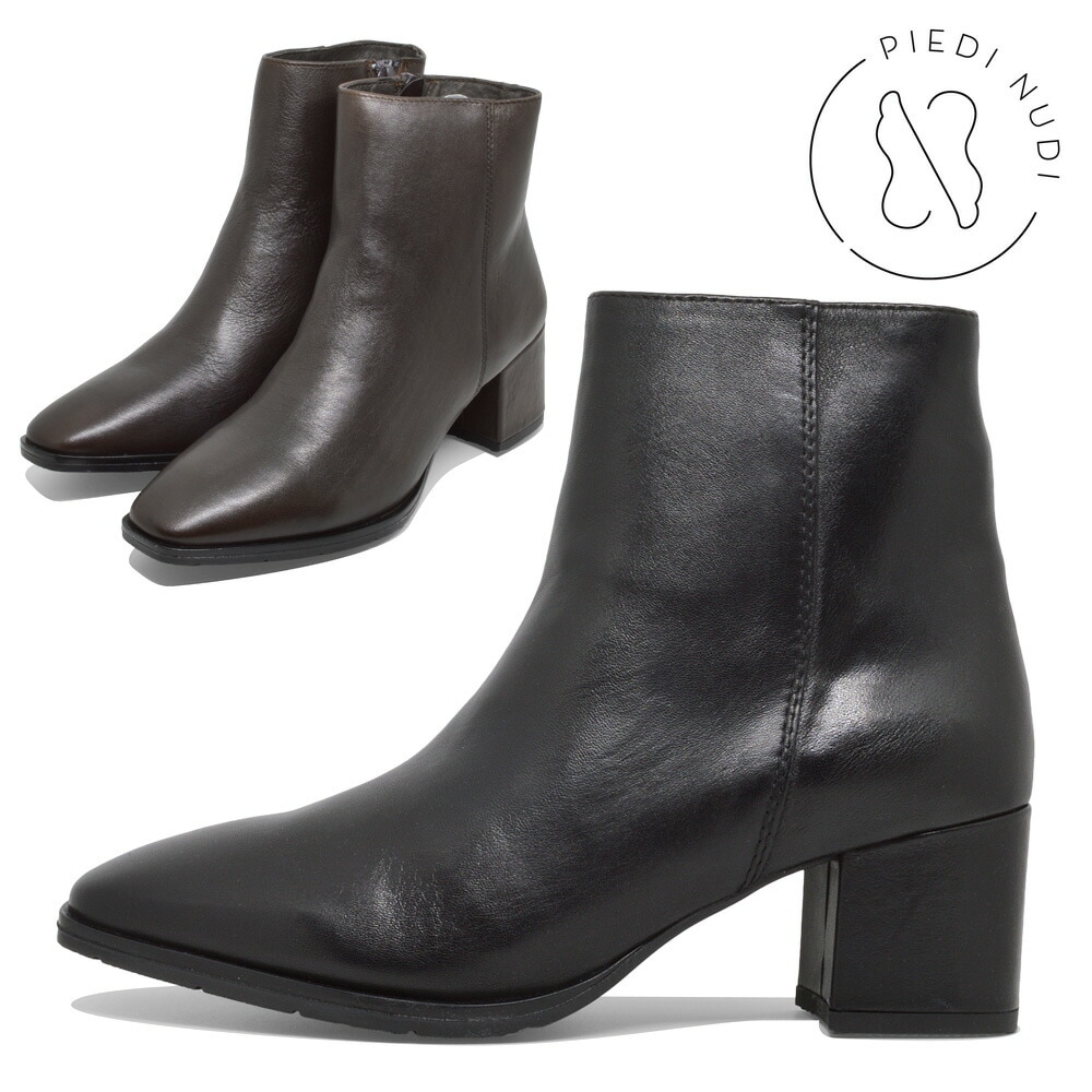 PIEDI NUDI ブーツ レディース 40307 ピエディヌーディ 本革 レザー チャンキーヒール 9,251円