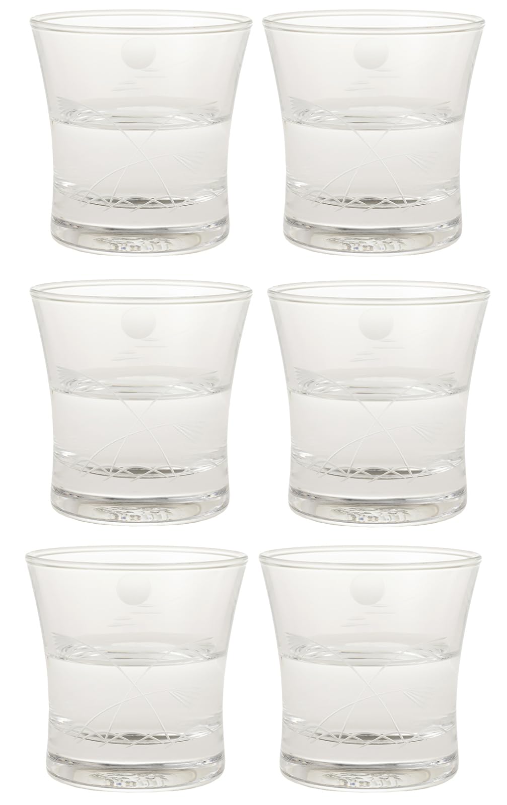 【全国送料無料】 ススキと月切子 110ml×6個セット 09126-78 4,963円