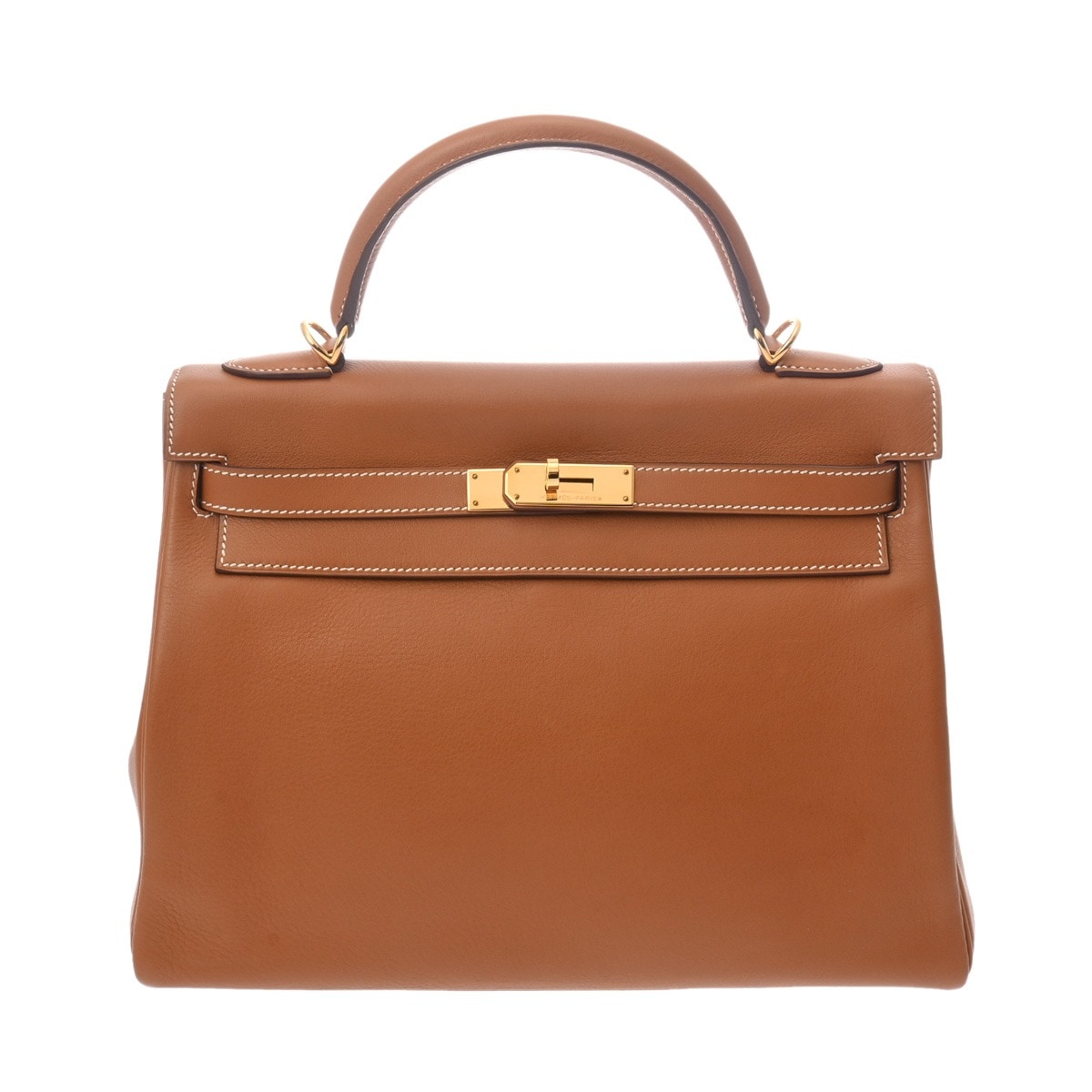 ケリー 32 内縫い 2WAY ゴールド J刻印(2006年頃) レディース スイフト ハンドバッグ ABランク 中古 銀蔵