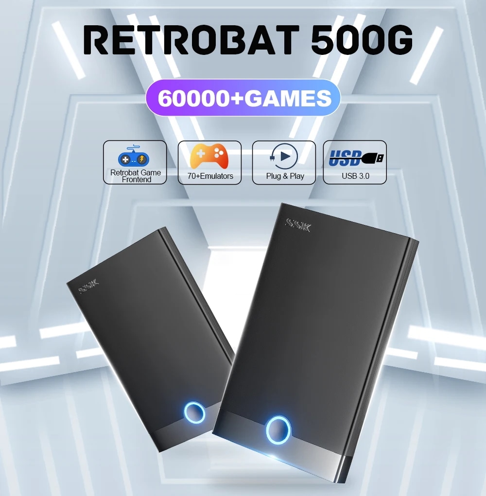 Skinhank-ゲーム用の拡張コンソール,ゲーム用のゲーム機,hdd 500g,60000ゲーム,PS2 ps1 psp dc n64,Windows用のプラグと再生