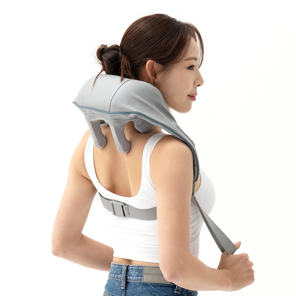 グッドフィットプラスネックショルダーマッサージ機MH-M4充電式温熱ワイヤレス肘掛け僧帽筋マッサージ機
