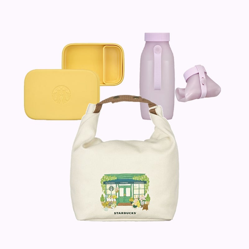 【韓国公式】 韓国スタバグッズ フラワーマーケットピクニックセット韓国大人気