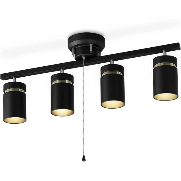 シーリングライト 4灯 電球別売 照明 天井 CE4LA-22SS-MB ブラック メーカー直送
