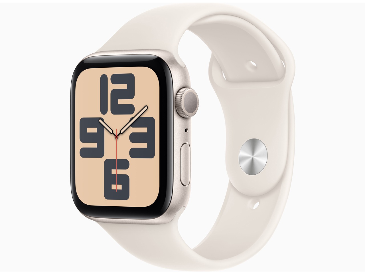 「新品」Apple Watch SE 第2世代 GPSモデル 44mm MXEV3J/A [スターライトスポーツバンド M/L]