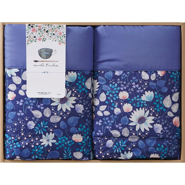 アンナ/エミリア 洗える羽毛肌掛ふとん2枚セット