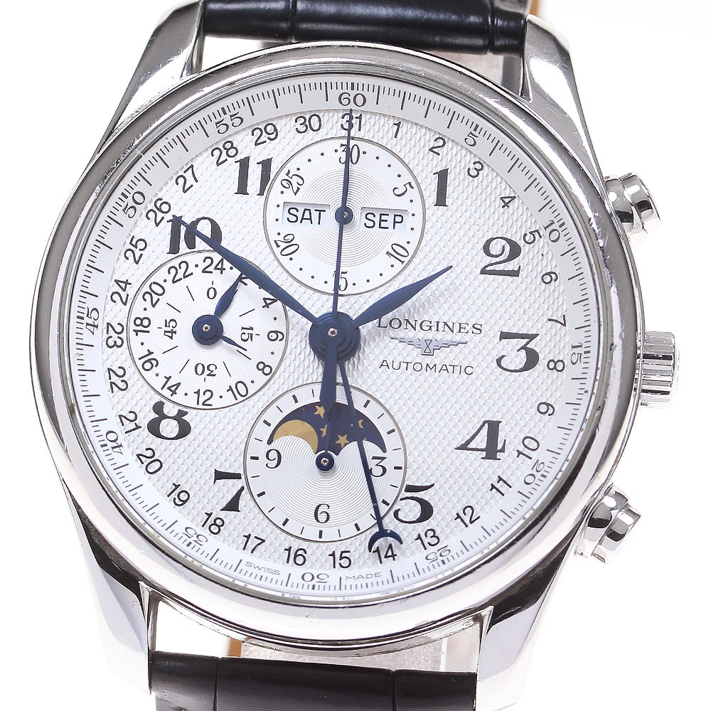 ロンジン LONGINES L2.673.4 マスターコレクション クロノグラフ トリプルカレンダー 自動巻き メンズ _849002【中古】