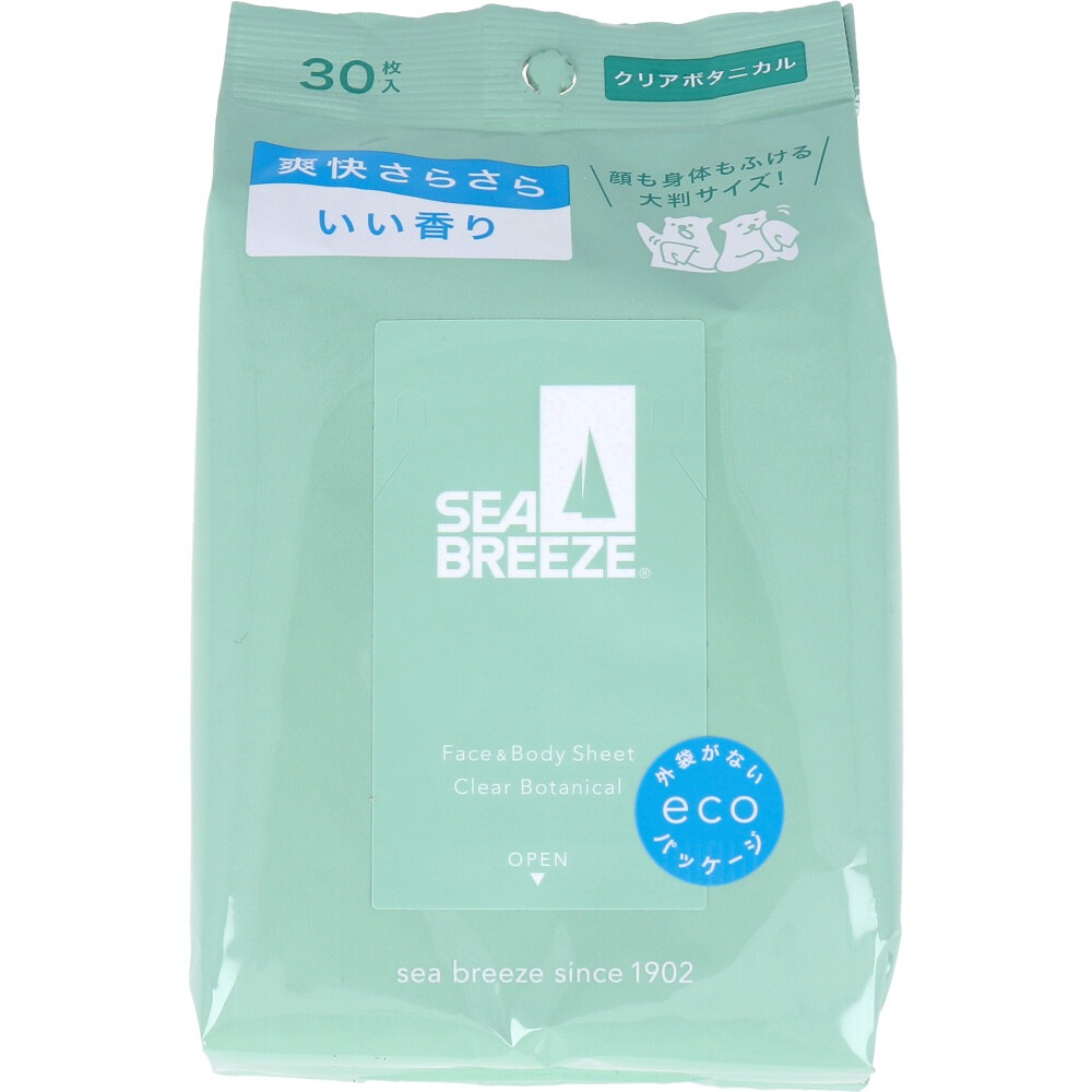 フェイス&ボディシート N 大判サイズ クリアボタニカル 30枚入り X8パック