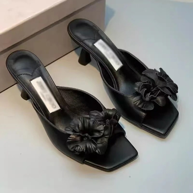 【超お得1つ買うと10個もらえる】メガ割ハイヒールサンダル スタイルアップ！ヒールパンプス サンダル レディース ハイヒールスリッパ レディースサンダル フラワーサンダル 夏新作 レディースシューズ