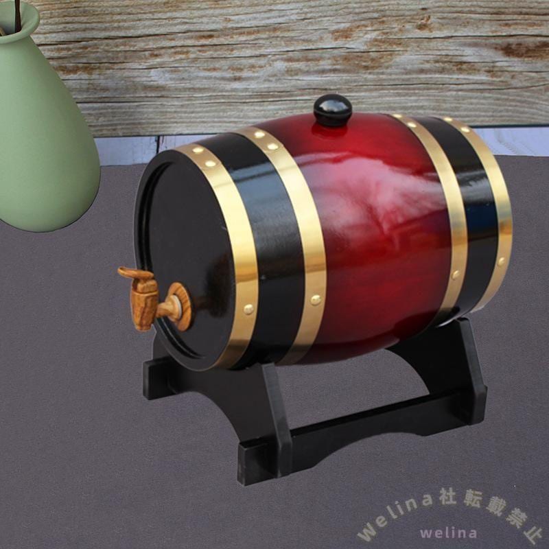 木製ウイスキー樽ディスペンサー 1.5L オーク熟成風 ワイン/スピリッツ対応 ビールサーバー 樽サーバー おしゃれ ホームバー用