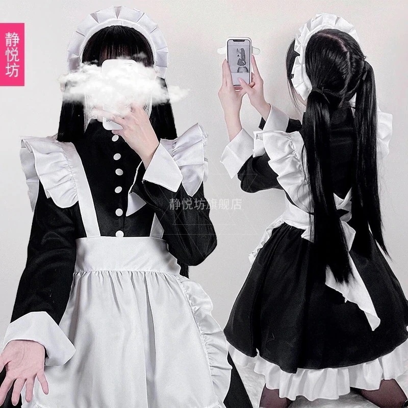 メイド服 男性サーヴァント ロリータ 二次元 コスプレ服 婦人服 極道 フルセット チューブ親袖 メイド服