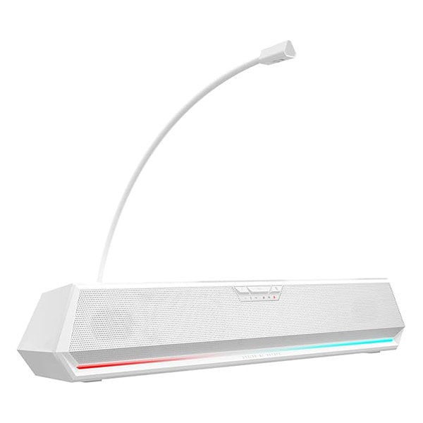 ED-G1500BAR-WH Hecate ゲーミングスピーカー G1500BAR 5W出力 バーチャル7.1サラウンド Bluetooth USB-A RGBライト付き ホワイト 日本正規代理店品