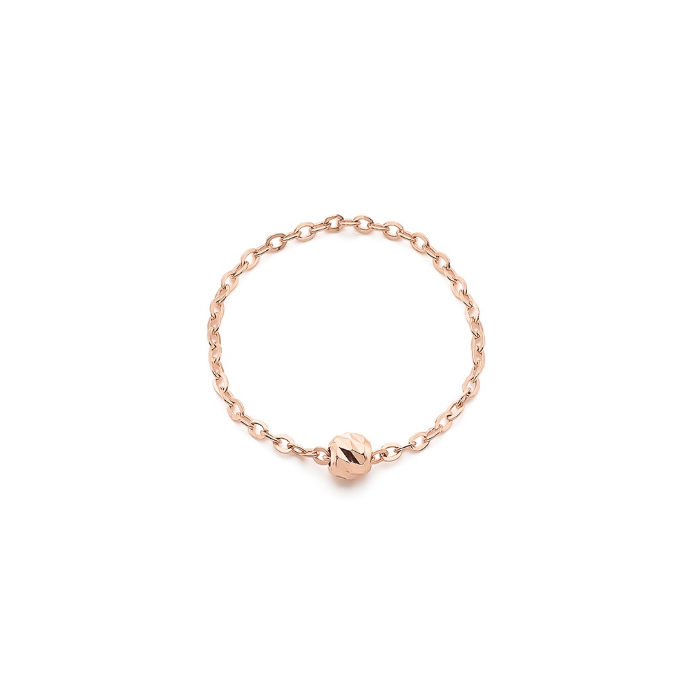 LLOYD製作10日デイリーカットボール14kチェーンリングLRS22043G