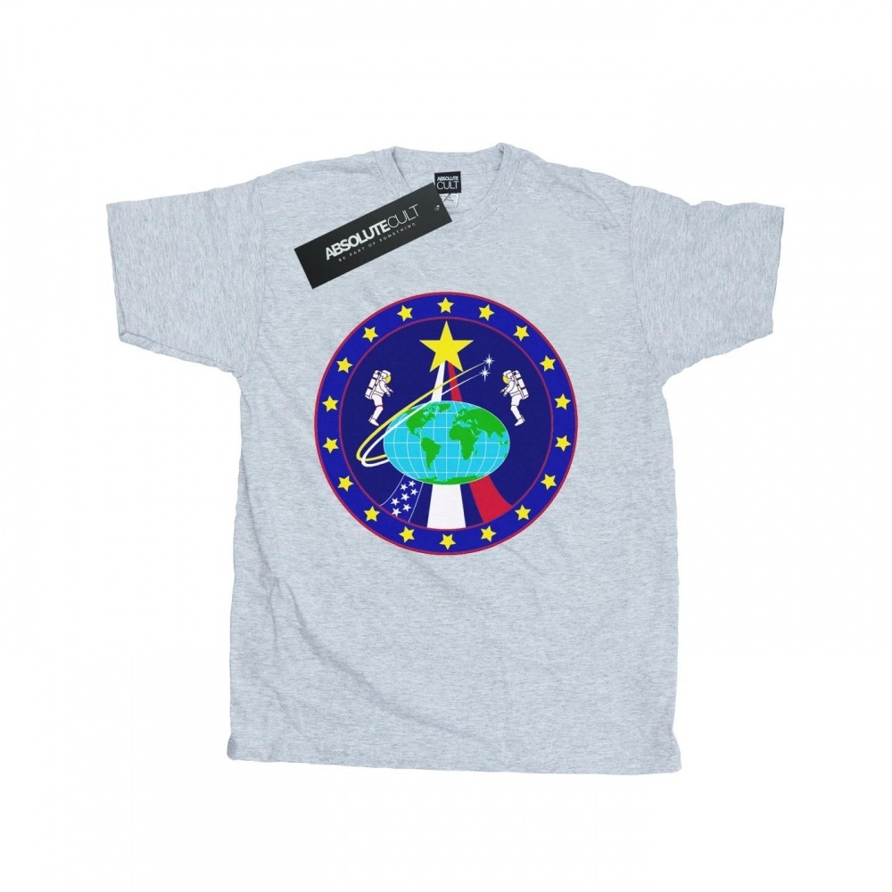 (英国より直送) NASA メンズクラシックグローブ宇宙飛行士 Tシャツ