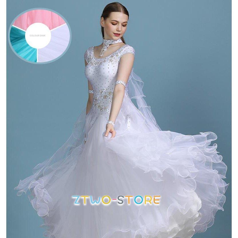 新しい子供用ダンスウェア 社交ダンス衣装 社交ダンスドレス ダンス衣装 レディース 発表会ドレス ステージ衣装 競技用ドレス モダンドレス 練習着 演出用 ワンピース　MY819 2枚購入で2218円