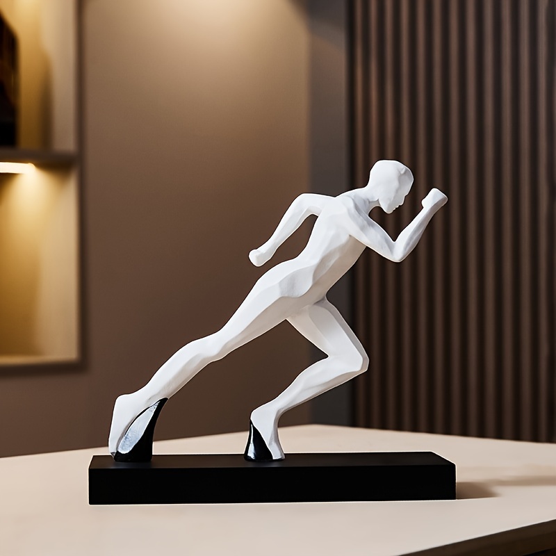 オブジェ ランナー ランニング おしゃれ かわいい インテリア 北欧 置物 像 ディスプレイ 書斎 モダン スタイリッシュ 白 ホワイト 4-7