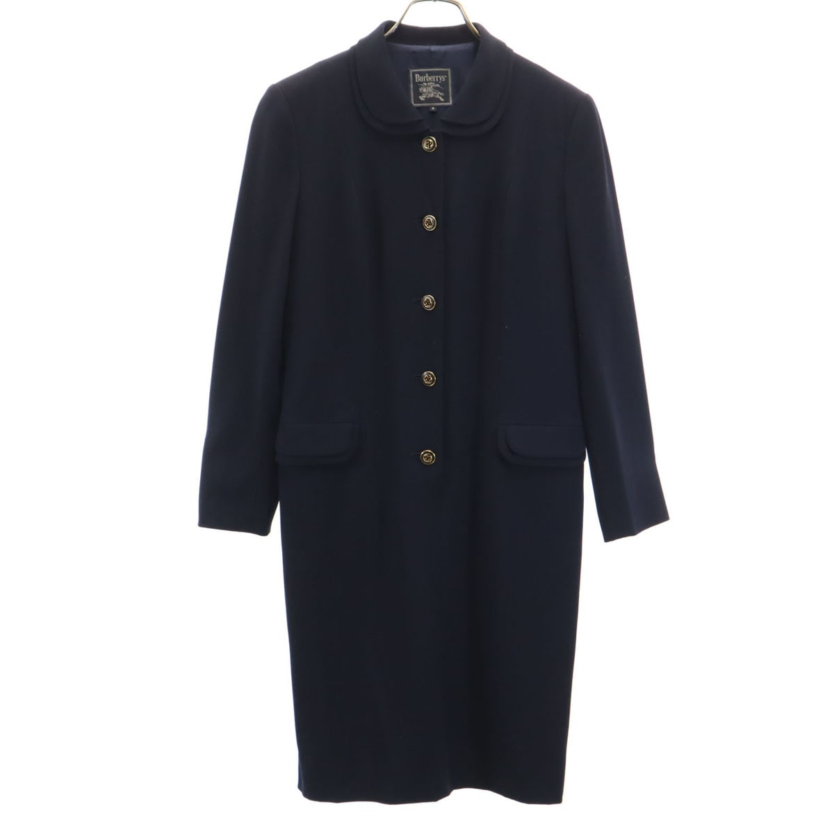 Burberrys バーバリーズ 90s オールド 長袖 ワンピース 9AR ネイビー レディース 古着 17,930円