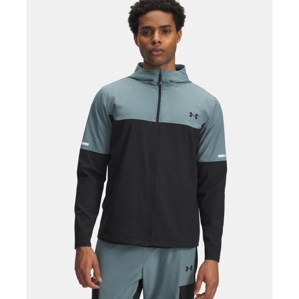 [6004967] 男性用ウィンドブレーカー ランニングウィンドブレーカー UAテックユーティリティウーブン 男性用ウィンドブレーカー