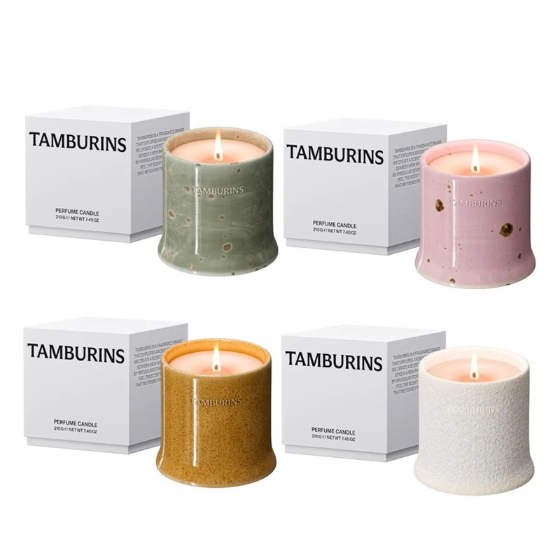 パフューム キャンドル 香水 210g 4種 韓国 セット インテリア プレゼント ギフト 芳香剤 かわいい