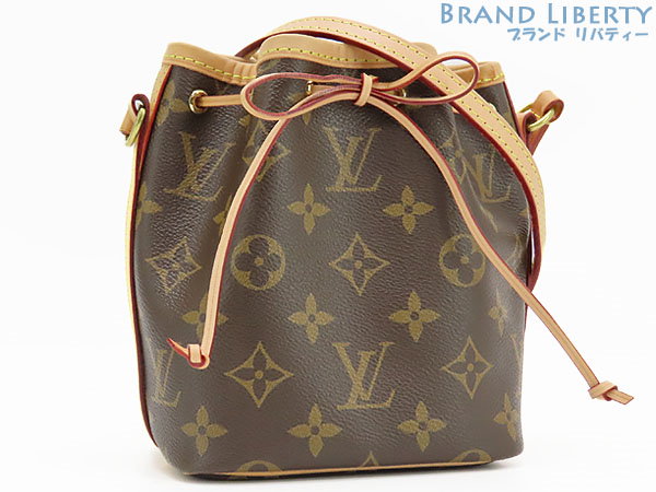 Qoo10] Louis Vuitton 超美品ルイヴィトンモノグラムナノノエ巾着