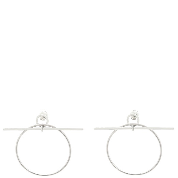 エルメス HERMES ピアス ループピアスMM シルバー925 シルバー Ag925 SV925 【箱】【中古】