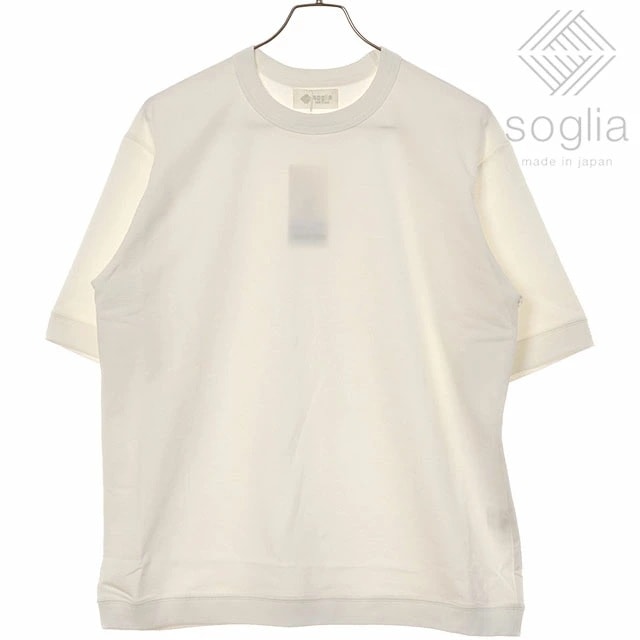 メール便 ソリア Soglia ソフトテリー ハイゲージTシャツ メンズ・レディース トップス 日本製 ショートスリーブ 半袖 White 正規取扱店