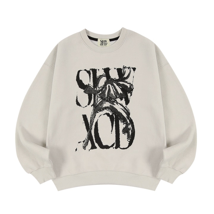 Stray Kids リノ 着用/PEACH SKIN RUSTY LOGO SWEATSHIRTS Stray Kids リノ着用】 PEACH SKIN RUSTY LOGO SWEATSHIRTS T