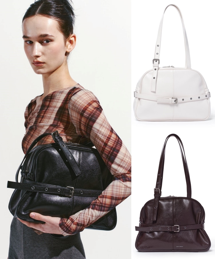 Qoo10 SAMO ONDOH DOME BELT BAG M スクエア Qoo10 SAMO ONDOH DOME BELT BAG M スクエア