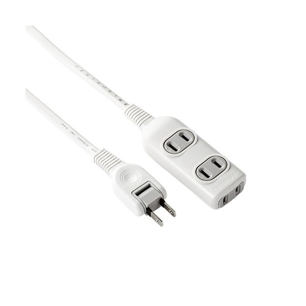 (まとめ) ELPA コード付タップ 3個口 10mLPT-310N(W) 1個 (×10セット)