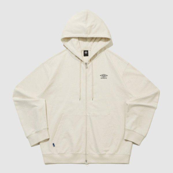 フードジップアップ VQA UR123CFT19-ECR1 エッセンシャル フード ジップアップ ECRU