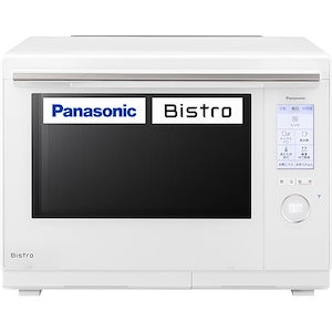 【即納】パナソニック オーブンレンジ スチーム ビストロ 最高峰モデル 30L 2段 64眼スピードセンサー 時短料理 スマホ連携 ホワイト NE-UBS10A-W