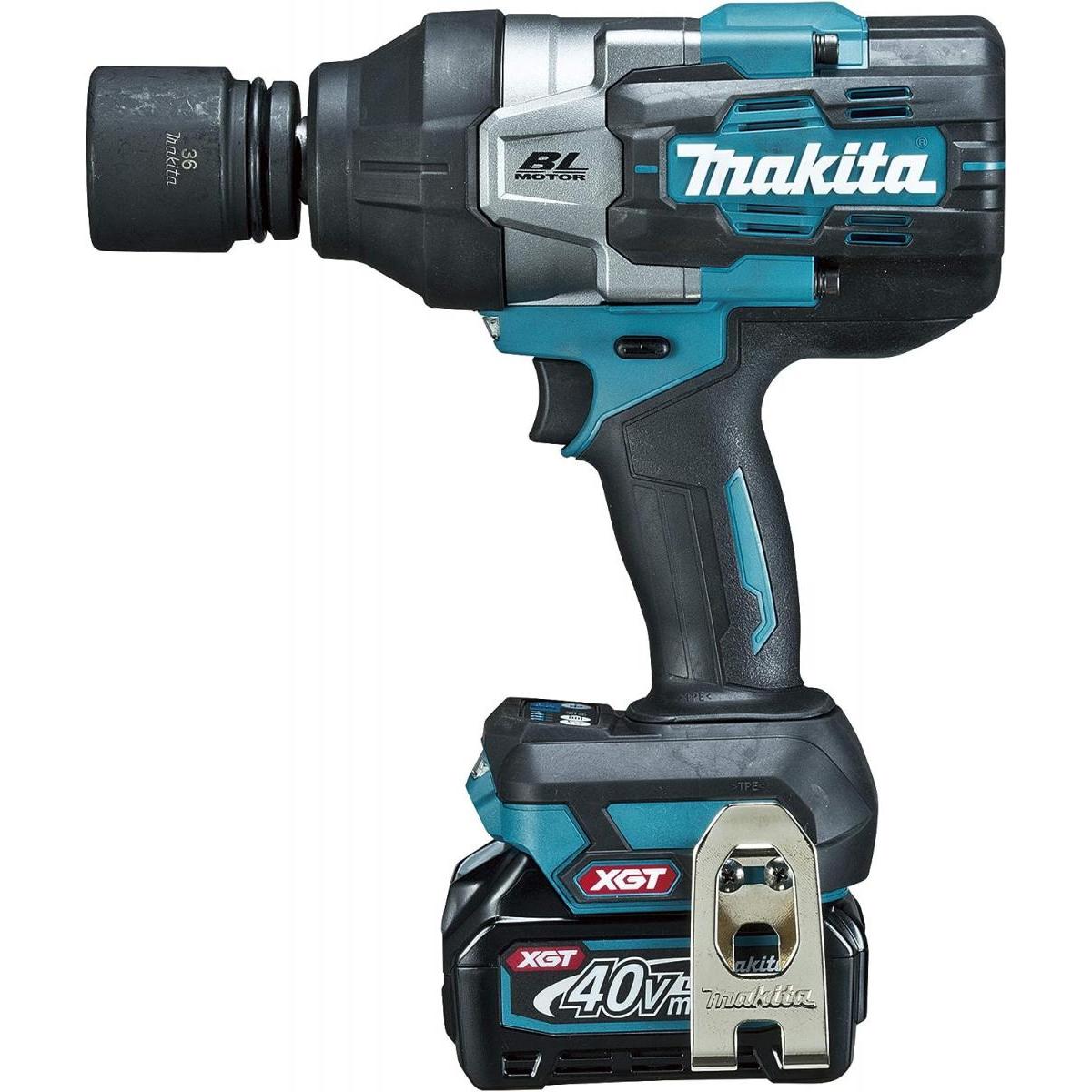 マキタ Makita 40Vmax 充電式 インパクトレンチ 2.5Ah バッテリ2本・充電器・ケース付 TW001GRDX 防水 防じん IP56